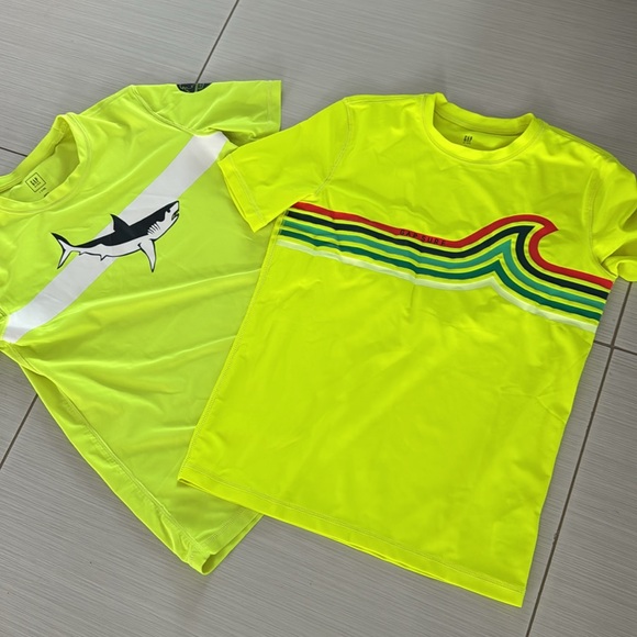Boys Beach/ Swimming Shirt Bundle, great condition size Large only 2 shirts. - Picture 1 of 3
